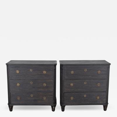 Pair of Swedish Painted Chests of Drawers Circa 1880