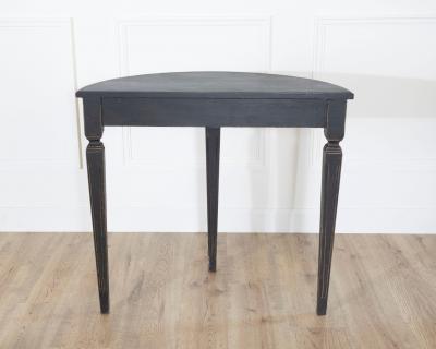 Pair of Swedish Painted Demi Lune Consoles ca 1880