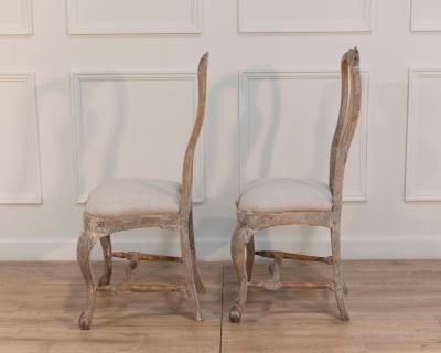 Pair of Swedish Rococo Chairs from Lindome Circa 1770