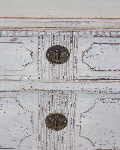 Pair of Swedish White Painted Chests of Drawers circa 1920
