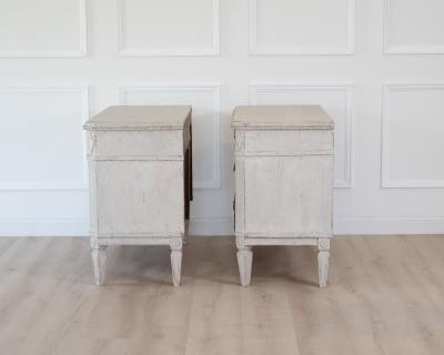 Pair of Swedish White Painted Chests of Drawers circa 1920