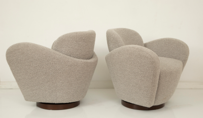 Pair of Swivel Lounge Chairs