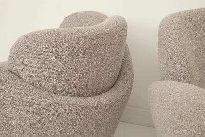 Pair of Swivel Lounge Chairs