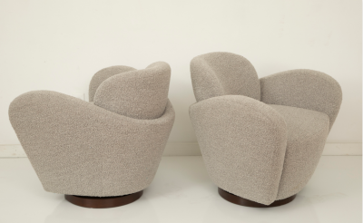 Pair of Swivel Lounge Chairs