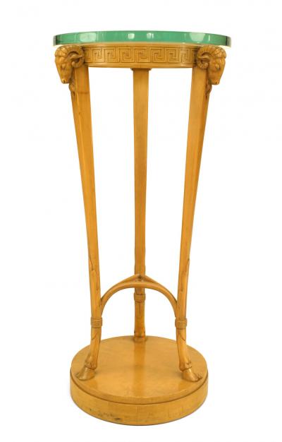 Pair of T H ROBSJOHN GIBBINGS Art Moderne Sycamore Pedestals