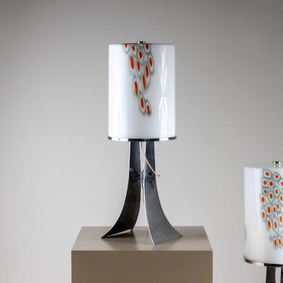 Pair of Table Lamps by Alfredo Barbini Italy 1960s