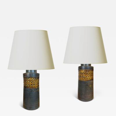 Pair of Table Lamps by Bitossi Cermiche