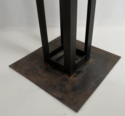 Pair of Tall Cast Iron Vase Floor Lamps