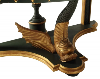 Pair of Thomas Morgan Winged Dolphin Console Table