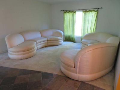 Pair of Three Piece Sectional Sofas Mid Century Modern