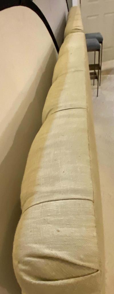 Pair of Tufted Linen Twin Headboards