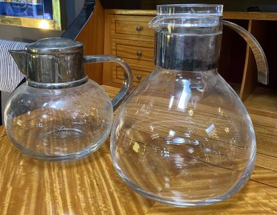 Pair of Two Italian Crystal Carafe 1960s