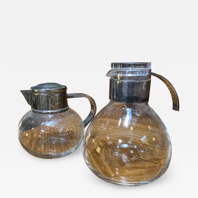 Pair of Two Italian Crystal Carafe 1960s