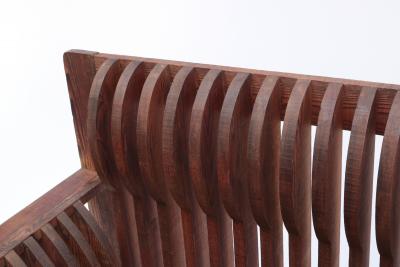 Pair of Two Seater Sofas by Mario Ceroli for Poltronova