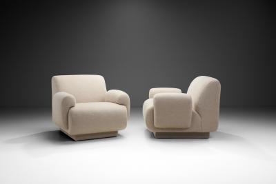Pair of Upholstered Chairs by Eberhard Gei le Germany 1974