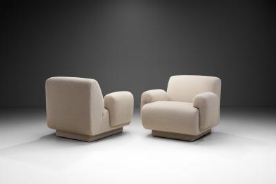 Pair of Upholstered Chairs by Eberhard Gei le Germany 1974