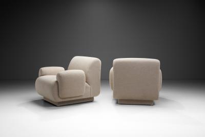 Pair of Upholstered Chairs by Eberhard Gei le Germany 1974