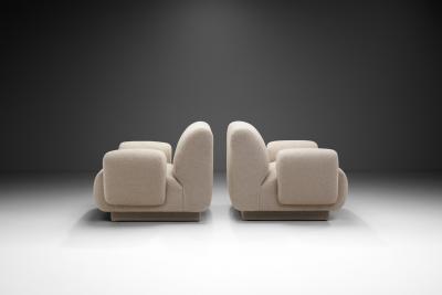 Pair of Upholstered Chairs by Eberhard Gei le Germany 1974