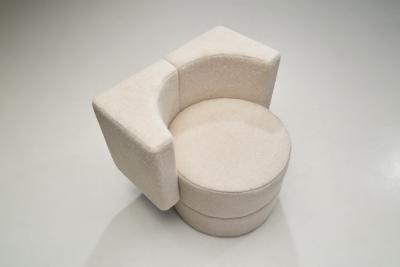 Pair of Upholstered Club Chairs Czechoslovakia 1970s