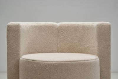 Pair of Upholstered Club Chairs Czechoslovakia 1970s