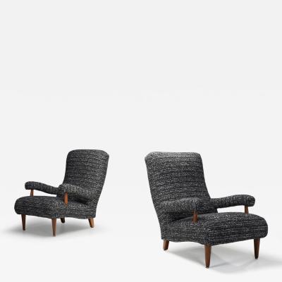 Pair of Upholstered Modernist Armchairs Europe First half of the 20th Century