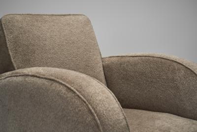 Pair of Upholstered Norwegian Club Chairs Norway 1930s