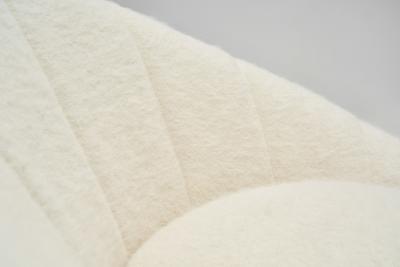 Pair of Upholstered Space Age Swivel Chairs Germany 1970s