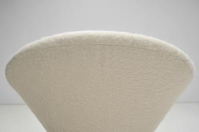 Pair of Upholstered Space Age Swivel Chairs Germany 1970s