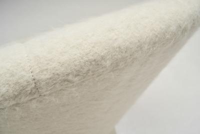 Pair of Upholstered Space Age Swivel Chairs Germany 1970s