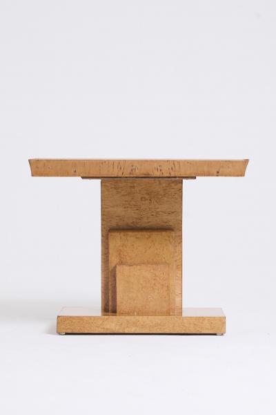 Pair of Velum and Birch Side Tables