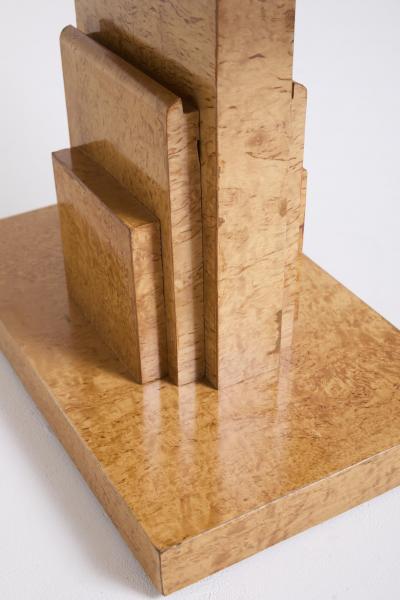 Pair of Velum and Birch Side Tables