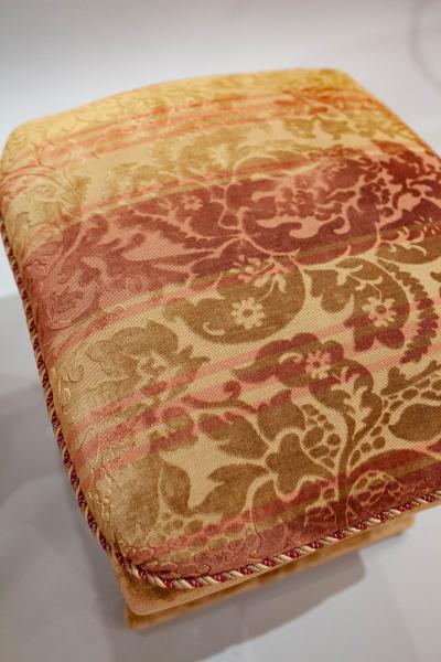 Pair of Velvet Upholstered Stools