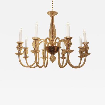 Pair of Venetian Chandeliers with 8 Arms