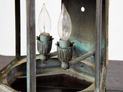 Pair of Verdigris Wall Lights