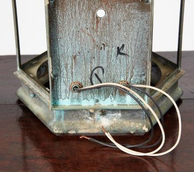 Pair of Verdigris Wall Lights