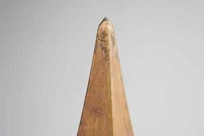 Pair of Very Decorative Gold Painted Antique Finials 19th Century