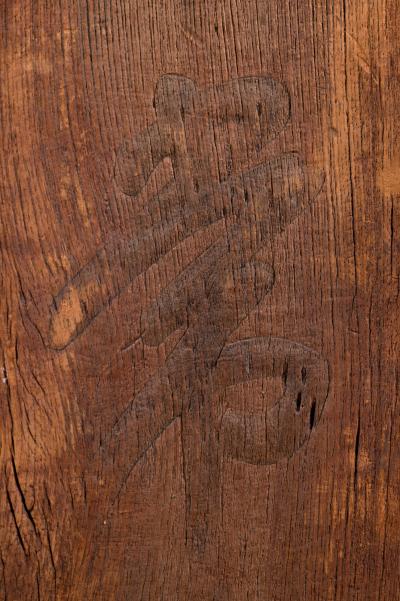 Pair of Very Early Temple Calligraphy Panels