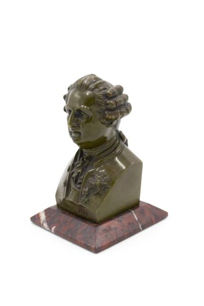 Pair of Victorian Bronze Louis XVI Le Titien Busts