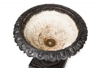 Pair of Victorian Cast Iron Outdoor Urns