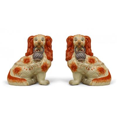 Pair of Victorian Porcelain Staffordshire Figures