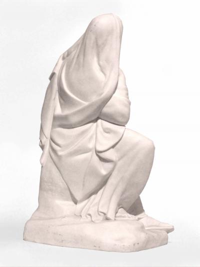 Pair of Victorian White Parian Female Figures