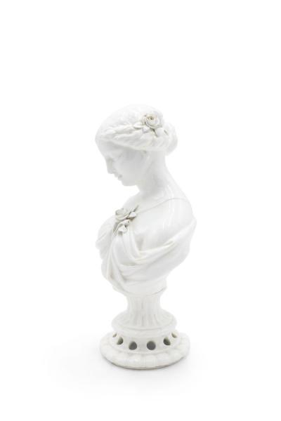 Pair of Victorian White Porcelain Female Bust