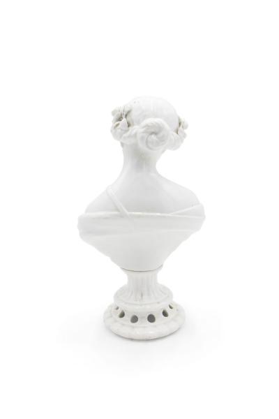 Pair of Victorian White Porcelain Female Bust