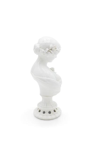 Pair of Victorian White Porcelain Female Bust