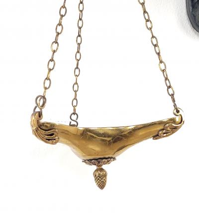 Pair of Vintage Ancient Roman Style Hanging Candlesticks