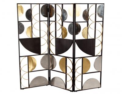 Pair of Vintage Art Deco Metal Room Divider Screens P Depucca 67