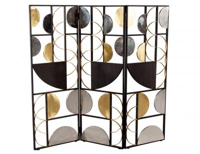 Pair of Vintage Art Deco Metal Room Divider Screens P Depucca 67