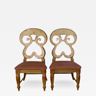 Pair of Vintage Austrian Style Large Side Chairs circa 1980