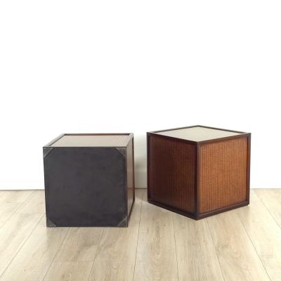 Pair of Vintage Cubes with Korean Printing circa 1980