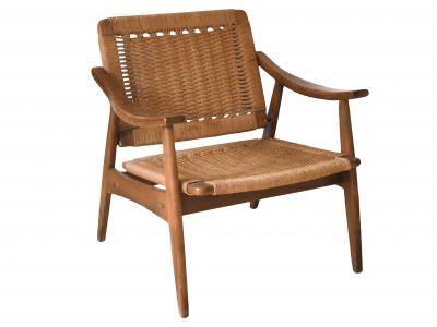 Pair of Vintage Danish Modern Rope Armchairs